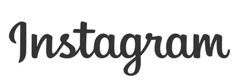 Instagram logo in a stylish font.